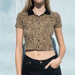 Leopard Print Caroline Top